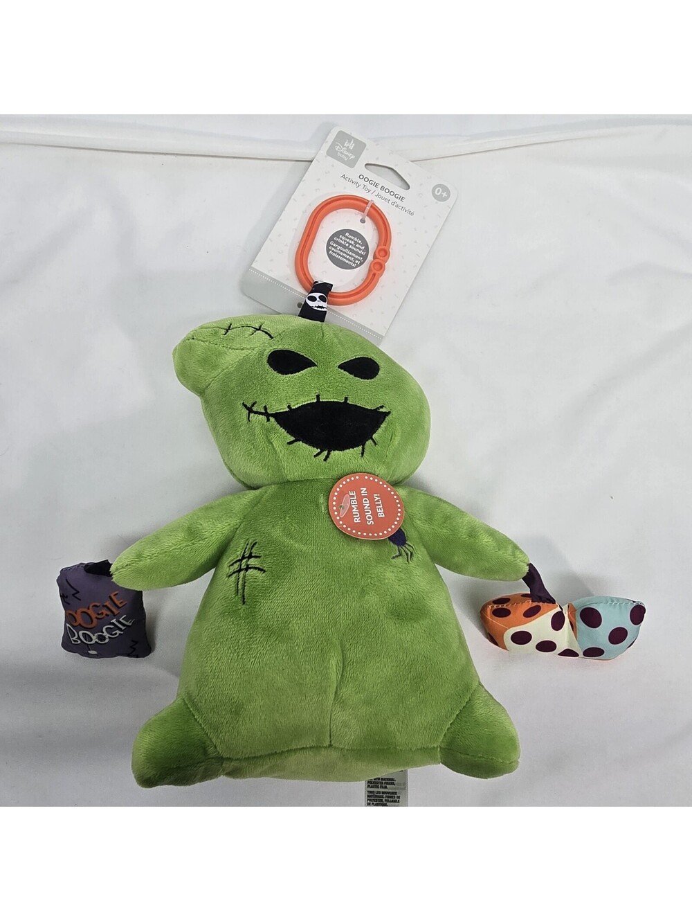 Disney Baby The Nightmare Before Christmas "Oogie Boogie" Plush Activity Toy 8"